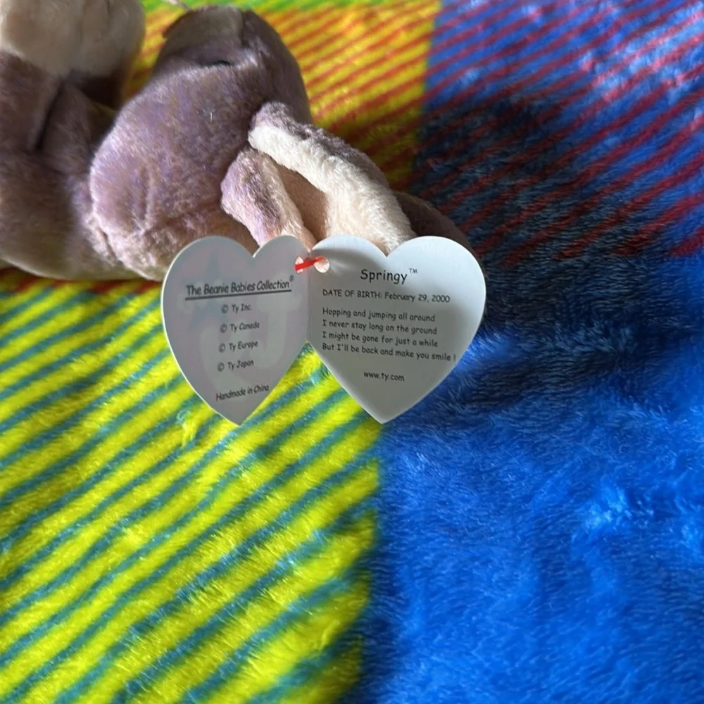 Ty 2000 Springy the Rabbit Beanie Baby